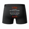 Caleçon Un Ayoub Aussi génial - Dos - Humour Boxer Coton Motif Métier Idée Cadeau Anniversaire Noël Homme