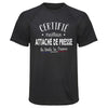 Maillot de Sport Homme Attache de Presse - T-Shirt Respirant Polyester Manches Courtes - Cadeau Sportif Anniversaire Noël Fête des Pères