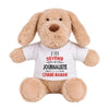 Doudou bébé Chien Je Veux Devenir Journaliste comme Maman Peluche Cadeau Naissance Nouveau né Baby Shower