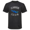 Maillot de Sport Homme Natation Cest la Vie - T-Shirt Respirant Polyester Manches Courtes - Cadeau Sportif Anniversaire Noël Fête des Pères