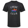 Maillot de Sport Homme Dressage Cest la Vie - T-Shirt Respirant Polyester Manches Courtes - Cadeau Sportif Anniversaire Noël Fête des Pères