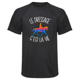 Maillot de Sport Homme Dressage Cest la Vie - T-Shirt Respirant Polyester Manches Courtes - Cadeau Sportif Anniversaire Noël Fête des Pères