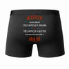 Caleçon Un Employé Aussi génial - Dos - Humour Boxer Coton Motif Métier Idée Cadeau Anniversaire Noël Homme