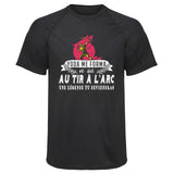 Maillot de Sport Homme Tir Larc Une Legende Tu Deviendras - T-Shirt Respirant Polyester Manches Courtes - Cadeau Sportif Anniversaire Noël Fête des Pères