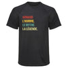 Maillot de Sport Homme Mythe Legende Vintage - T-Shirt Respirant Polyester Manches Courtes - Cadeau Sportif Anniversaire Noël Fête des Pères