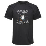 Maillot de Sport Homme Musique Cest la Vie - T-Shirt Respirant Polyester Manches Courtes - Cadeau Sportif Anniversaire Noël Fête des Pères