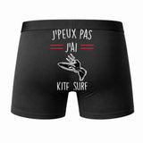 Caleçon J'peux Pas J'Ai Kitesurf - Humour Boxer Coton Idée Cadeau