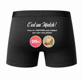 Caleçon Histoire C'est Un Match - Dos - Humour Boxer Coton Motif Métier Idée Cadeau Anniversaire Noël Homme