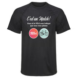 Maillot de Sport Homme Velo - T-Shirt Respirant Polyester Manches Courtes - Cadeau Sportif Anniversaire Noël Fête des Pères