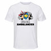 Maillot de Sport Homme Super Ambulancier - T-Shirt Respirant Polyester Manches Courtes - Cadeau Sportif Anniversaire Noël Fête des Pères