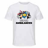 Maillot de Sport Homme Super Ambulancier - T-Shirt Respirant Polyester Manches Courtes - Cadeau Sportif Anniversaire Noël Fête des Pères