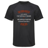 Maillot de Sport Homme pour Un Formateur Aussi Genial - T-Shirt Respirant Polyester Manches Courtes - Cadeau Sportif Anniversaire Noël Fête des Pères