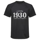 Maillot de Sport Homme 1930 Cuvee Grand Cru - T-Shirt Respirant Polyester Manches Courtes - Cadeau Sportif Anniversaire Noël Fête des Pères