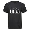 Maillot de Sport Homme 1933 Cuvee Grand Cru - T-Shirt Respirant Polyester Manches Courtes - Cadeau Sportif Anniversaire Noël Fête des Pères