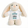 Peluche Lapin Bébé Doudou L'Assistant de Console de Papa Cadeau Naissance Garçon Nouveau-Né Baby Shower