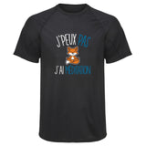 Maillot de Sport Homme Meditation Renard Copie Jpeux Pas - T-Shirt Respirant Polyester Manches Courtes - Cadeau Sportif Anniversaire Noël Fête des Pères