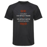 Maillot de Sport Homme pour Un AVS Aussi Genial - T-Shirt Respirant Polyester Manches Courtes - Cadeau Sportif Anniversaire Noël Fête des Pères