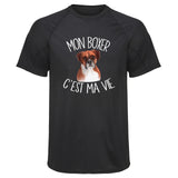Maillot de Sport Homme Boxer Cest la Vie - T-Shirt Respirant Polyester Manches Courtes - Cadeau Sportif Anniversaire Noël Fête des Pères