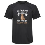Maillot de Sport Homme Poterie Copie Quinquagenaire Homme - T-Shirt Respirant Polyester Manches Courtes - Cadeau Sportif Anniversaire Noël Fête des Pères