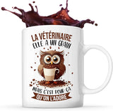 Mug La Vétérinaire Chouette Café