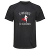 Maillot de Sport Homme Decathlonien Copie Jpeux Pas - T-Shirt Respirant Polyester Manches Courtes - Cadeau Sportif Anniversaire Noël Fête des Pères
