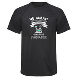 Maillot de Sport Homme Aquabike Septuagenaire Homme - T-Shirt Respirant Polyester Manches Courtes - Cadeau Sportif Anniversaire Noël Fête des Pères