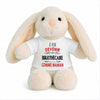 Peluche Lapin Bébé Doudou Je Veux Devenir Bibliothecaire comme Maman Cadeau Naissance Nouveau-Né Baby Shower