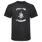 Maillot de Sport Homme Jpeux Pas et Jtemmerde Copie Jpeux Pas - T-Shirt Respirant Polyester Manches Courtes - Cadeau Sportif Anniversaire Noël Fête des Pères