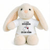 Peluche Lapin Bébé Doudou La Copine de Boisson de Son Voisin Vin Cadeau Naissance Fille Nouveau-Né Baby Shower