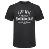 Maillot de Sport Homme Ecotoxicologue - T-Shirt Respirant Polyester Manches Courtes - Cadeau Sportif Anniversaire Noël Fête des Pères