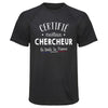 Maillot de Sport Homme Chercheur - T-Shirt Respirant Polyester Manches Courtes - Cadeau Sportif Anniversaire Noël Fête des Pères