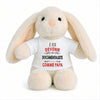 Peluche Lapin Bébé Doudou Je Veux Devenir Documentaliste comme Papa Cadeau Naissance Nouveau-Né Baby Shower