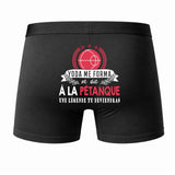 Caleçon Une légende Te Forma Petanque - Dos - Humour Boxer Coton Motif Métier Idée Cadeau Anniversaire Noël Homme