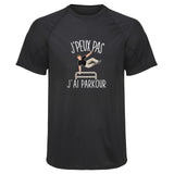 Maillot de Sport Homme Parkour Copie Jpeux Pas - T-Shirt Respirant Polyester Manches Courtes - Cadeau Sportif Anniversaire Noël Fête des Pères