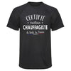 Maillot de Sport Homme Chauffagiste - T-Shirt Respirant Polyester Manches Courtes - Cadeau Sportif Anniversaire Noël Fête des Pères