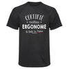 Maillot de Sport Homme Ergonome - T-Shirt Respirant Polyester Manches Courtes - Cadeau Sportif Anniversaire Noël Fête des Pères