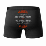 Caleçon Un Brahim Aussi génial - Dos - Humour Boxer Coton Motif Métier Idée Cadeau Anniversaire Noël Homme