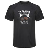 Maillot de Sport Homme Palets Octogenaire Homme - T-Shirt Respirant Polyester Manches Courtes - Cadeau Sportif Anniversaire Noël Fête des Pères