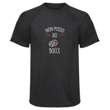 Maillot de Sport Homme Bocce Jpeux Pas - T-Shirt Respirant Polyester Manches Courtes - Cadeau Sportif Anniversaire Noël Fête des Pères