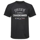 Maillot de Sport Homme Chaudronnier - T-Shirt Respirant Polyester Manches Courtes - Cadeau Sportif Anniversaire Noël Fête des Pères