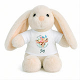 Peluche Lapin Bébé Doudou Joy Yeux Biche Cadeau Naissance Fille Nouveau-Né Baby Shower