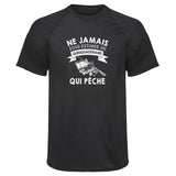 Maillot de Sport Homme Peche Copie Quinquagenaire Homme - T-Shirt Respirant Polyester Manches Courtes - Cadeau Sportif Anniversaire Noël Fête des Pères
