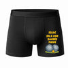 Caleçon Isaac en à Une sacrée Paire - Face - Humour Boxer Coton Motif Métier Idée Cadeau Anniversaire Noël Homme