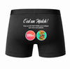 Caleçon Fast Food C'est Un Match - Dos - Humour Boxer Coton Motif Métier Idée Cadeau Anniversaire Noël Homme