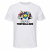 Maillot de Sport Homme Super Footballeur - T-Shirt Respirant Polyester Manches Courtes - Cadeau Sportif Anniversaire Noël Fête des Pères