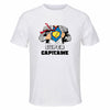 Maillot de Sport Homme Super Capitaine - T-Shirt Respirant Polyester Manches Courtes - Cadeau Sportif Anniversaire Noël Fête des Pères