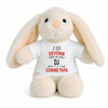 Peluche Lapin Bébé Doudou Je Veux Devenir DJ comme Papa Cadeau Naissance Nouveau-Né Baby Shower