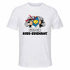 Maillot de Sport Homme Super Aide-Soignant - T-Shirt Respirant Polyester Manches Courtes - Cadeau Sportif Anniversaire Noël Fête des Pères