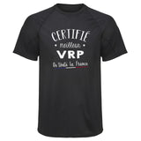 Maillot de Sport Homme VRP - T-Shirt Respirant Polyester Manches Courtes - Cadeau Sportif Anniversaire Noël Fête des Pères