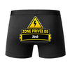 Caleçon Zone privée de José - Dos - Humour Boxer Coton Motif Métier Idée Cadeau Anniversaire Noël Homme